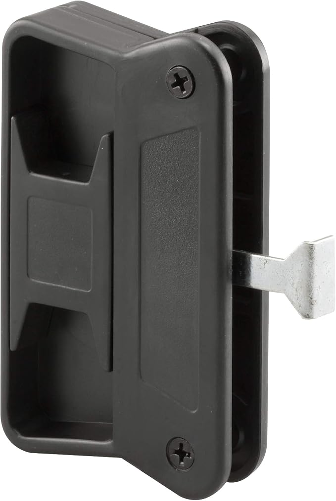Prime-Line A 168 Black Plastic, Sliding Screen Door Latch and Pull, fits by Prime-Line