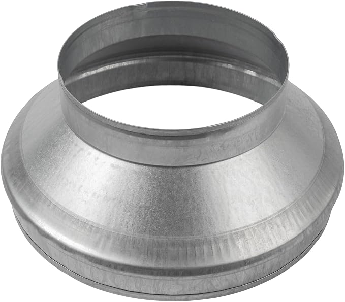 12" to 8" Inch Galvanized Steel Round Duct Reducer - Image 2