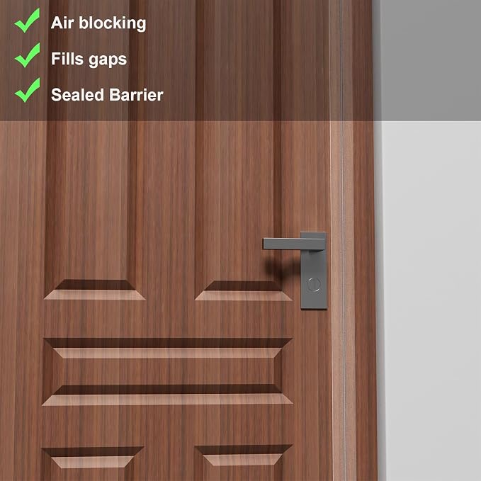 Elvone T-Shaped Weather Stripping Seal, 1.97 in x 10 ft | Flexible door seal - Image 4