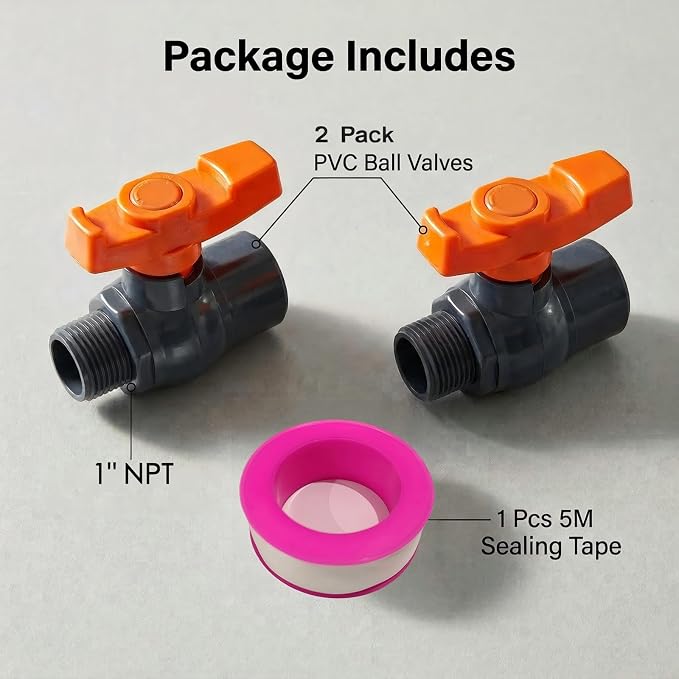 1 inch PVC Ball Valves, PVC Valve 1 inch - Image 7