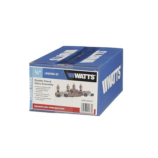 Watts Water Technologies 0063231 3/4 inch Female LF007M3-QT Double Check Valve - Image 3