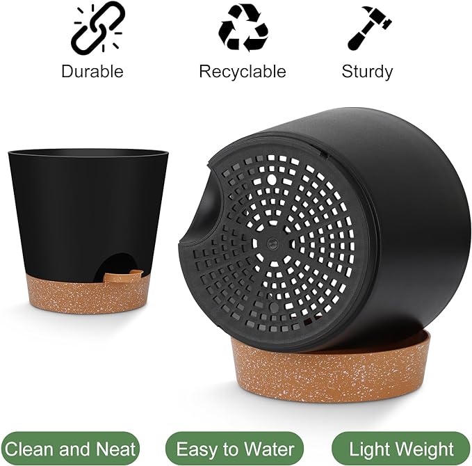 YNNICO Indoor Self Watering Planters - Image 3