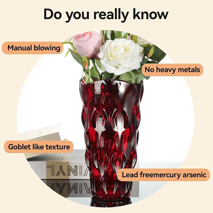 CEMABT 9.5inch 3.4 lb Glass Vases - Image 3
