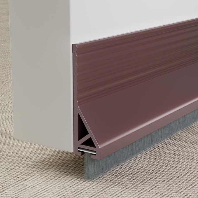 KNEELISA 39”X 2 Pack Door Sweep Brush Bottom Exterior & Interior, Silicone | by KNEELISA