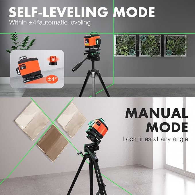 4D Laser Level Self Leveling 360, K4-360G | High Accuracy, Dual Batteries - Image 2