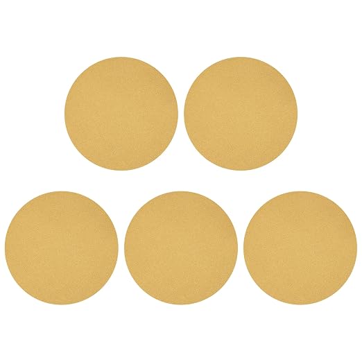 HARFINGTON 5 Pcs 9 Inch Sanding Discs 100 Grit Yellow Aluminum Oxide | Hook and by HARFINGTON
