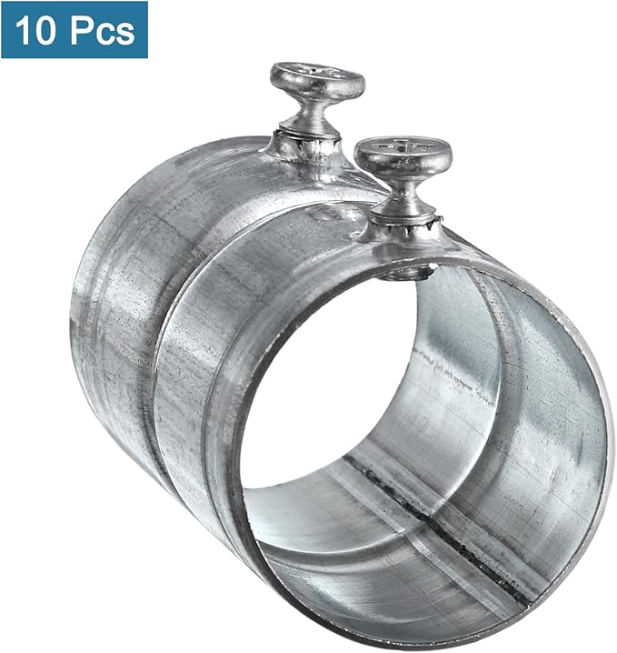 uxcell EMT Coupling, 27mm EMT Set Screw Coupling Conduit Fittings 53mm Length - Image 3