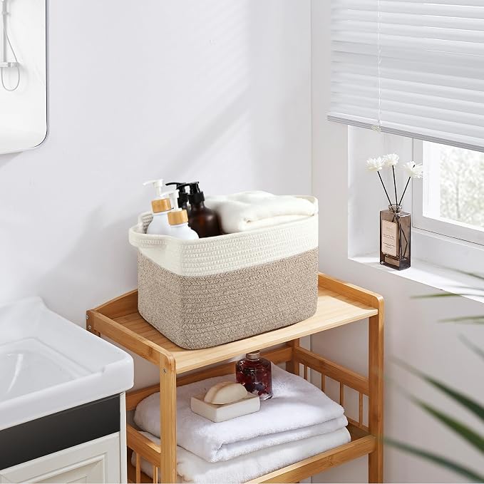 OIASKET Storage Baskets for Organizing, Woven Baskets for Shelves, Rectangle - Image 4