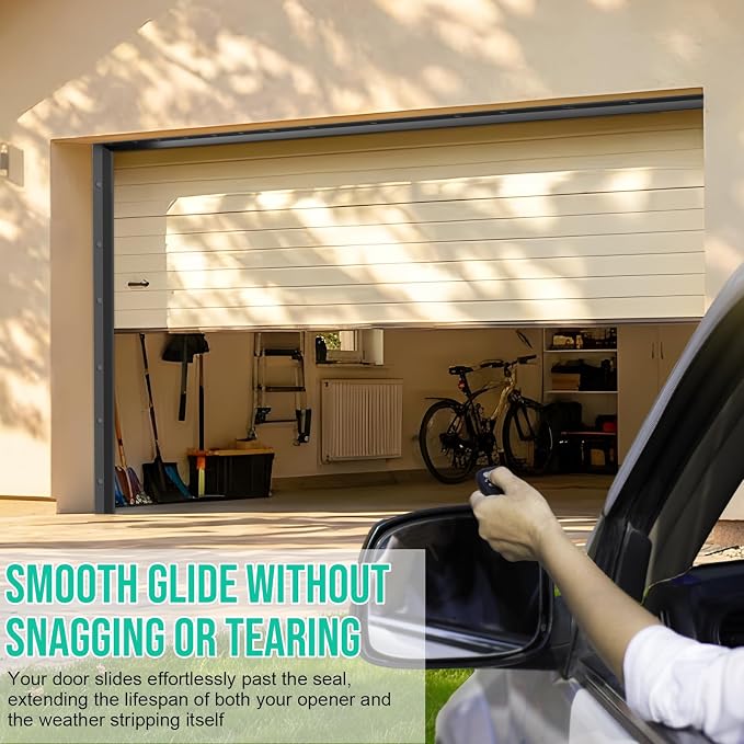Garage Door Seal Top and Sides - 36FT TPE Garage Door Weather Stripping Kit - Image 7