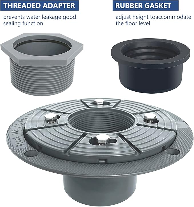 Neodrain 2-Inch PVC Sub Drain, Shower Drain Base | No Hub Shower Drain Base - Image 3