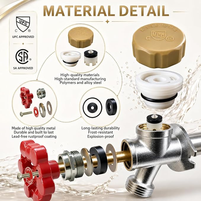 Hose Bib Spigot Repair Kit for Anti-Siphon Frost-Free Sillcock Valves | - Image 4
