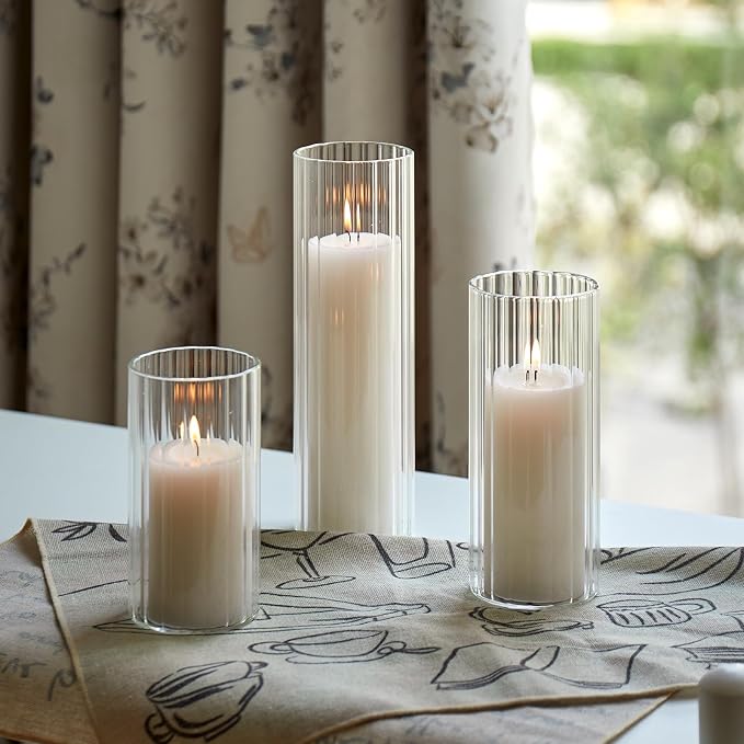 Set of 6 White Pillar Candles - Image 7