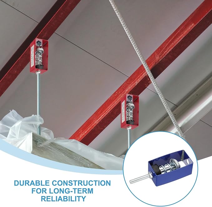 PATIKIL Ceiling Spring Vibration Isolator Hangers, 4 Pack 22lbs Mechanical - Image 4