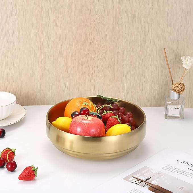 9.1" Stainless Steel Bowl Decorative Key Bowl - Image 3