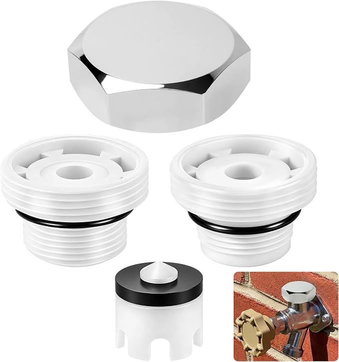 1 Pack Outdoor Faucet Repair Kit, Brass Vacuum Breaker Repair Kit Fit 2 Sizes by Unknown