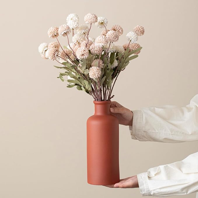 Large Modern Ceramic Vase Set of 3, Neutral Colors, Decorative Bottles - Image 5