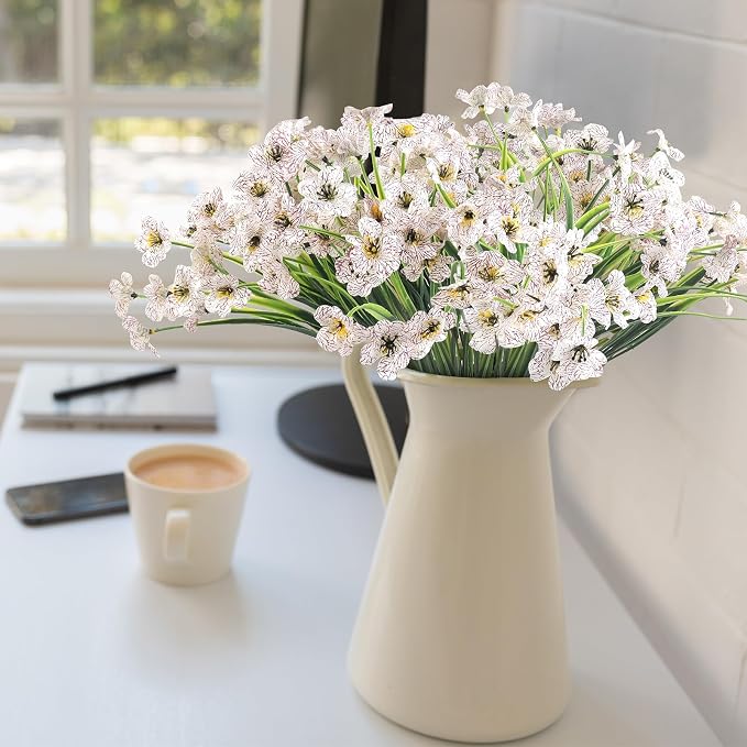 ColoPlay 24 White Bundles Artificial Flowers - Image 4