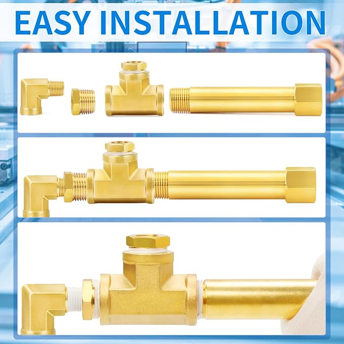ChillWaves Brass Pipe Fitting, Long Nipple Pipe 1" NPT Male x 1" NPT Female - Image 7