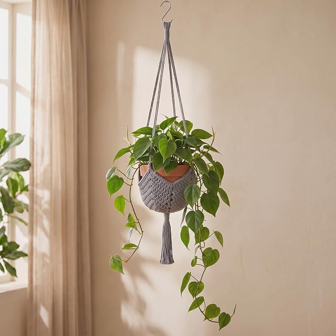 Shappy 1 Pack Boho Macrame Plant Hanger by Shappy