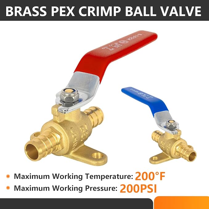 30PC HeSun 1/2 Inch PEX Ball Valves - Image 5