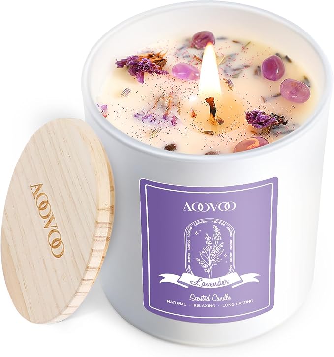 AOOVOO Lavender Scented Candles by AOOVOO