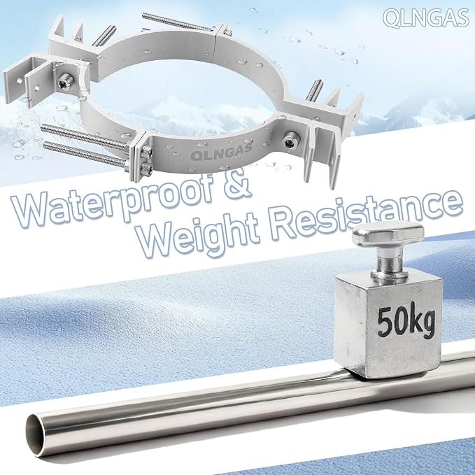2026 Updete 6-8 Inch Extended Roof Bracket Supports Chimney Stove Pipe - Image 7