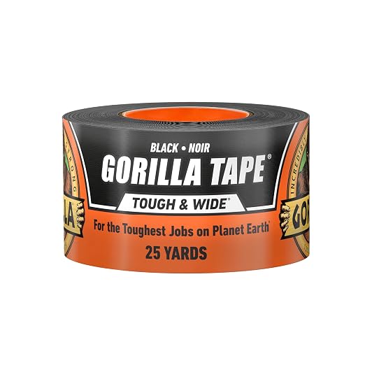 Gorilla Tough & Wide Heavy Duty Duct Tape, 2.88" x 25 yd, Indoor & Outdoor Use by Gorilla