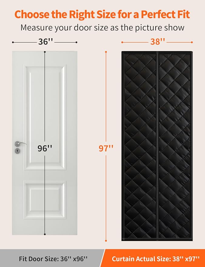 Magnetic Thermal Insulated Door Curtain - Image 2