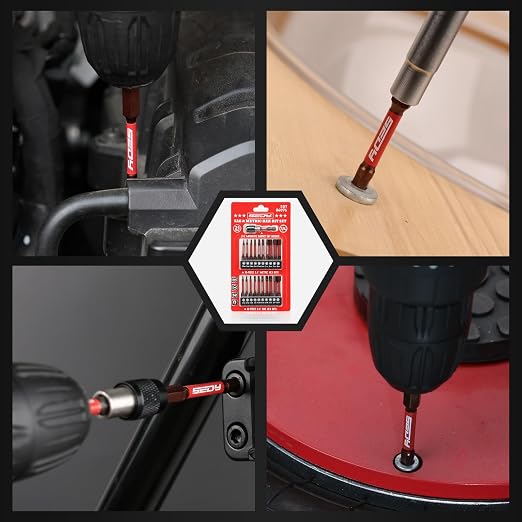 21-Piece 2.5" Hex Head Allen Wrench Drill Bit Set, 1/4" Hex Screwdriver Bits Set - Image 6
