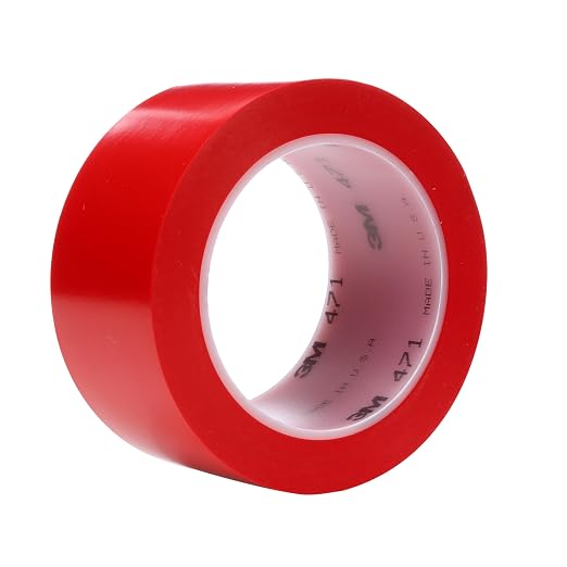 3M Vinyl Tape 471, 2 in x 36 yd, 24 Rolls by 3MIndustrial