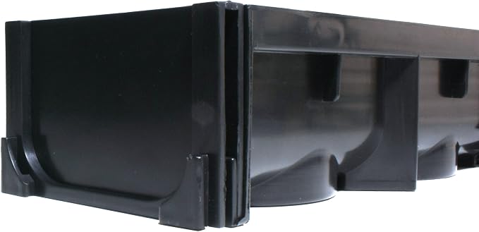 URA WATER - Model UA-100 - Drainage Trench Set - Channel Drain - Black Plastic - Image 8
