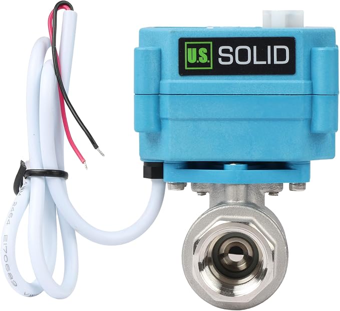 U.S. Solid 1/2inch Stainless Steel Motorized Ball Valve, Full Port, IP67 - Image 3