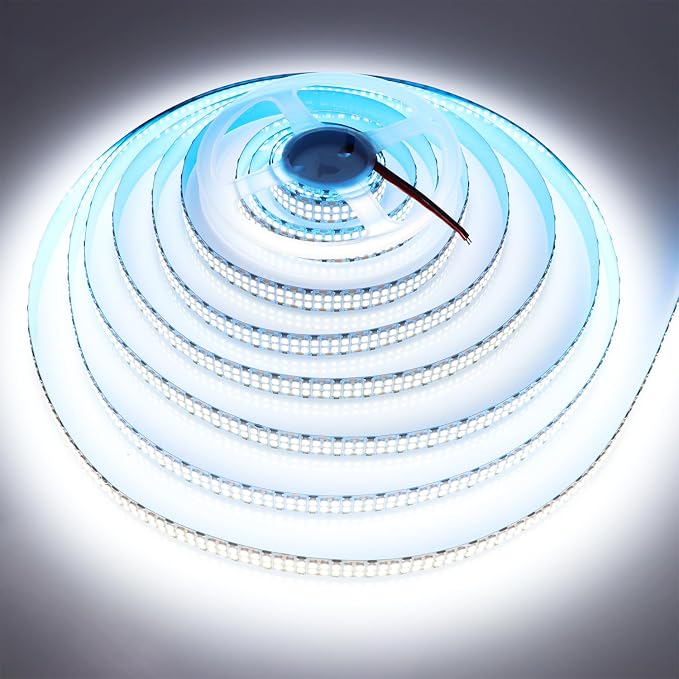 2835 SMD Cold White LED Strip Lights 6500K Double Row 2400 LEDs 5M | 16.4ft - Image 5