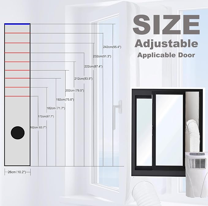 Window Seal Kit Silver for Portable Air Conditioner - Image 2