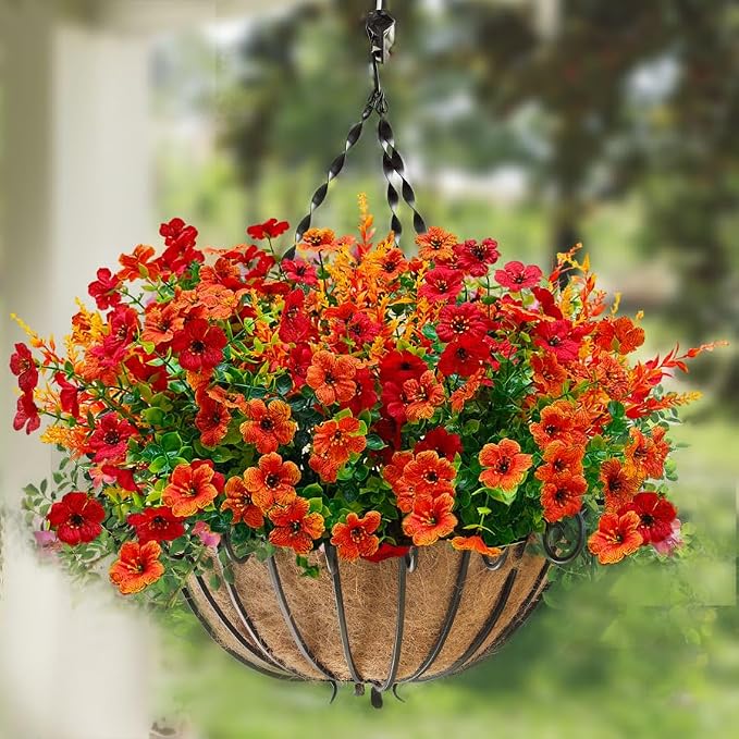 12 Pcs Outdoor Fall Decor, Fall Flowers Artificial - Image 6