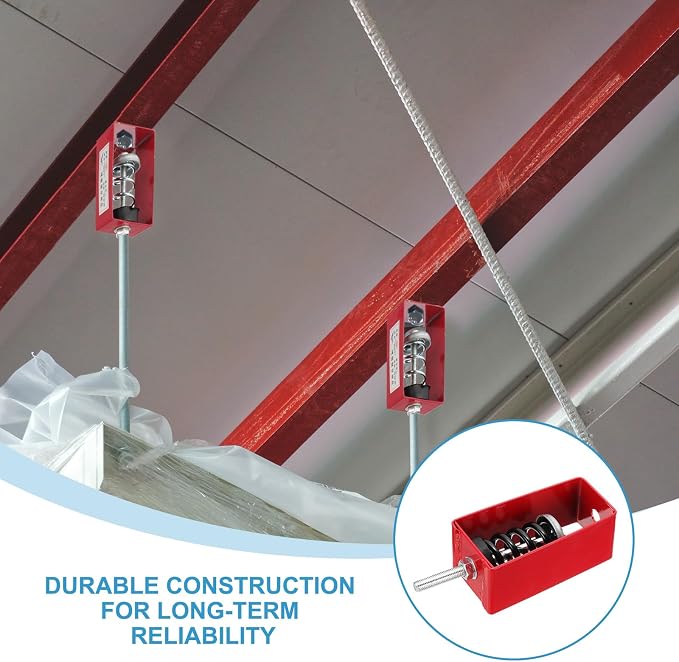 PATIKIL Ceiling Spring Vibration Isolator Hangers, 4 Pack 353lbs Mechanical - Image 4