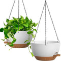 UOUZ 13 Inch 2 Pack Large Self Watering Hanging Planters by UOUZ