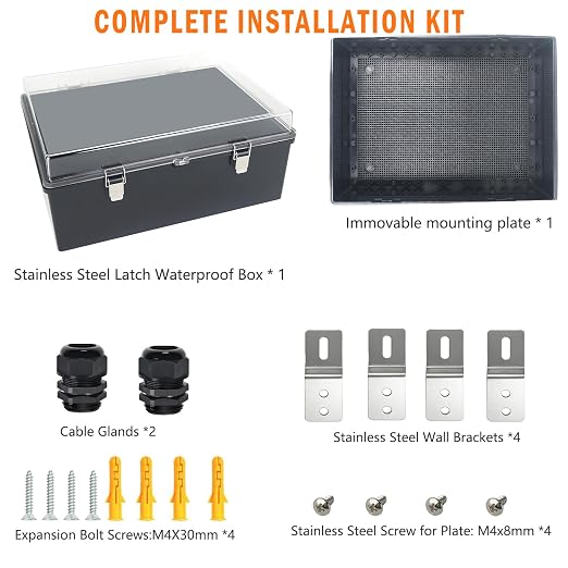 Electrical Junction Box, IP67 Waterproof Outdoor Box ABS Plastic Enclosure - Image 7