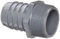 Spears 1436 Series PVC Tube Fitting, Schedule 40, 1-1/2" Barbed x NPT Male by Spears+Manufacturing