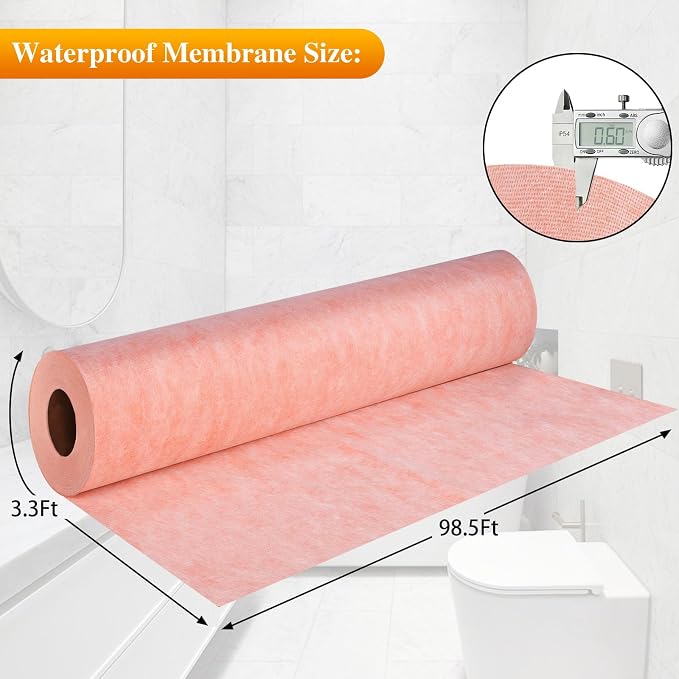 Waterproof Membrane Band, Shower Waterproofing Membrane Strip-3.3Ftx98.5Ft | - Image 2