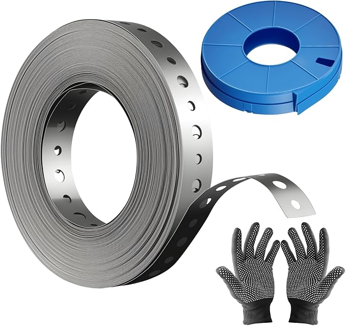 Galvanized Metal Pipe Strap 3/4" x 100 FT, 32-Gauge by Yucime