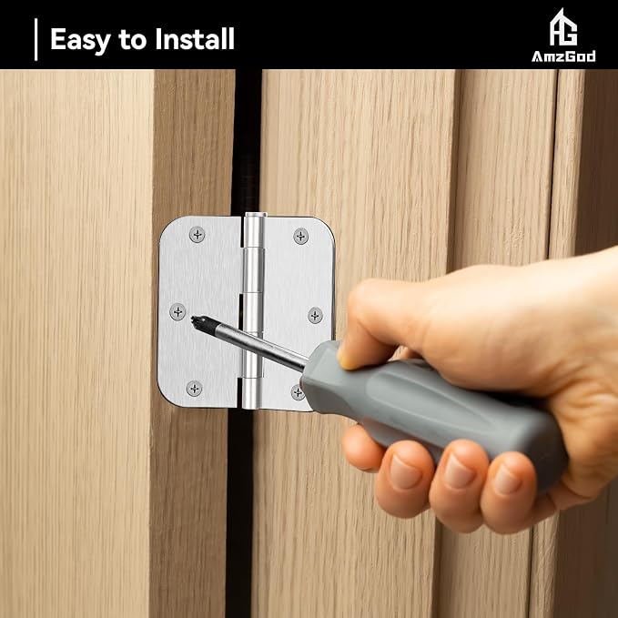 Door Hinges Brushed Nickel - Image 7