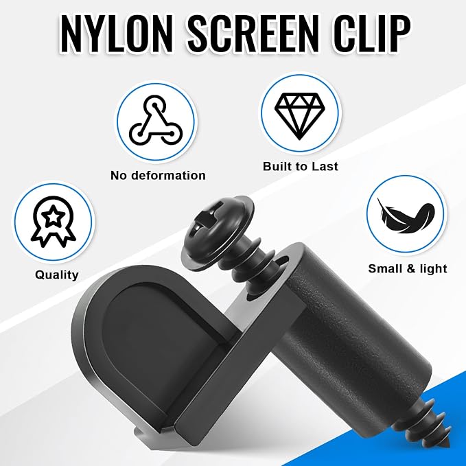 Blulu 24 Pack 7/16 in Nylon Window Screen Clip - Image 3