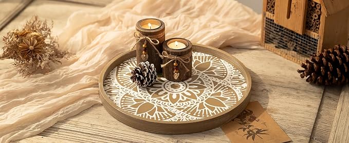 Hanobe Round Boho Decorative Tray - Image 7