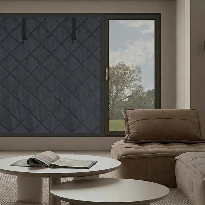 Winter Insulated Window Cover-Oxford Thermal Insulated Home Window Blanket | 3 by LXHGVKHJ