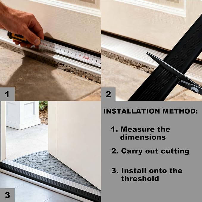 Door Threshold Vinyl Seal Replacement, Front Doorways Sill Insert - Image 6