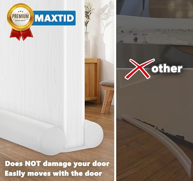 MAXTID 32" Door Draft Stopper, Air Breeze Wind Blocker, Bedroom | Must Haves - Image 8