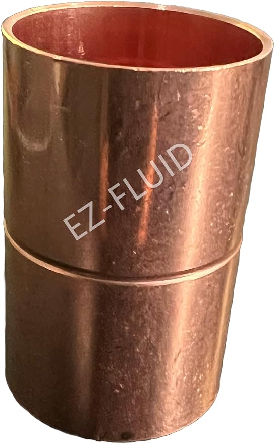 EZ-FLUID Plumbing 1-1/4" C X C LF Copper Coupling Pressure Copper Fitting by EZ-FLUIDPlumbingProducts