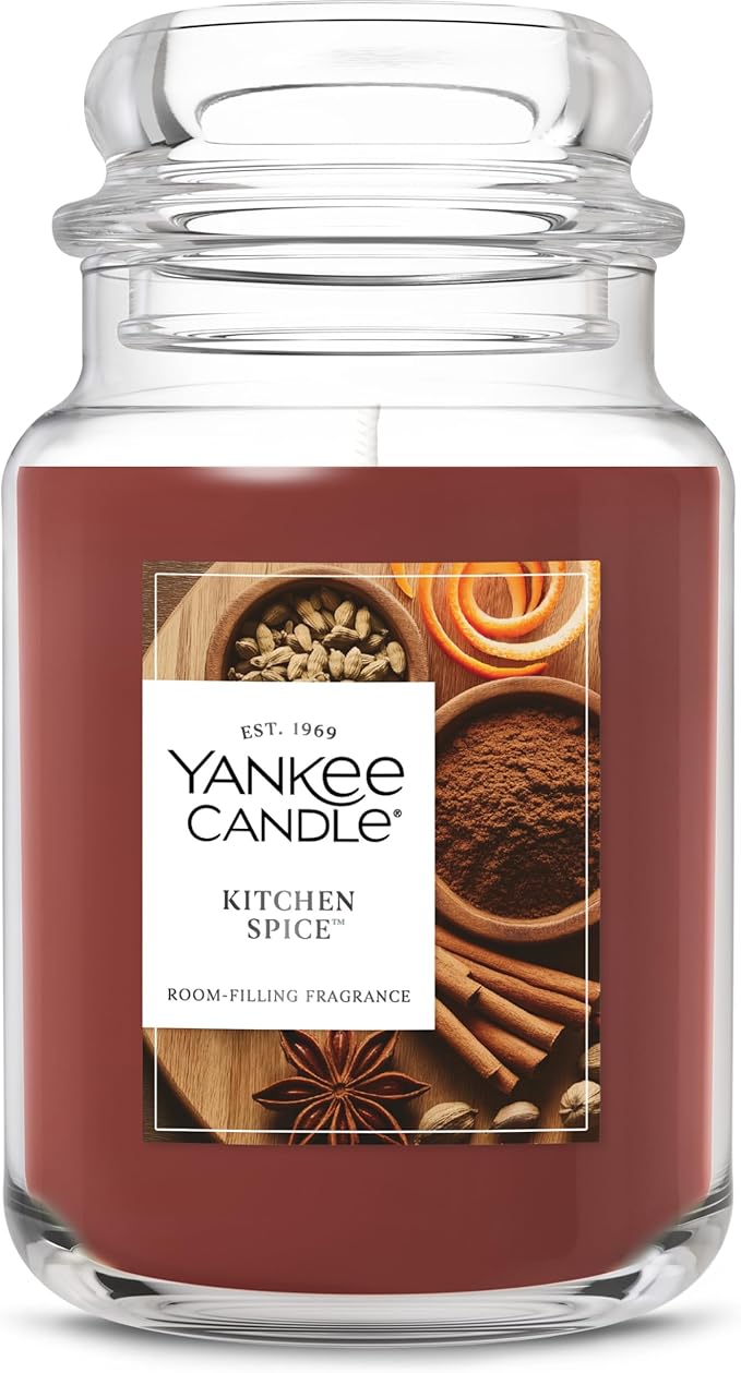 Yankee Candle Kitchen Spice, Holiday Scented Candle, 22oz Large Jar by Unknown