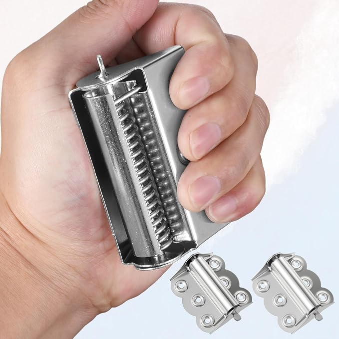 2 Pcs Spring Loaded Hinges Stainless Steel Self Closing Screen Door Hinges 2.4 - Image 3